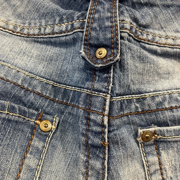 Seven7 Distressed Denim Bermuda Shorts - Picture 4 of 10